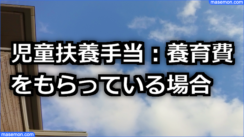 養育費をもらっている場合